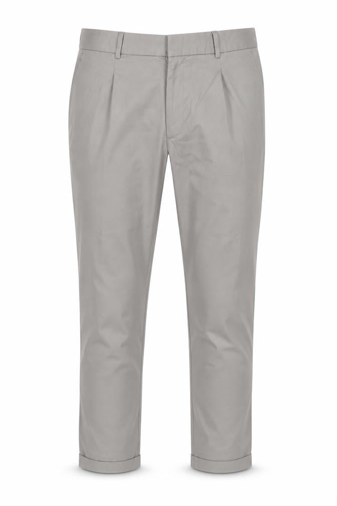 Marks & Spencer Autograph Men's Beige 40 Regular Tapered Cotton Trousers