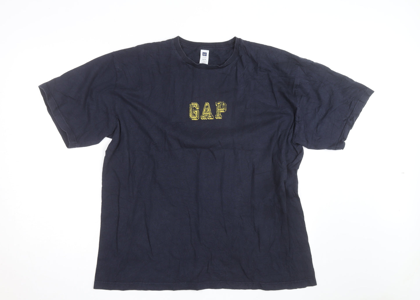 GAP Men’s Blue XL Logo Graphic Cotton Crew Neck T-Shirt