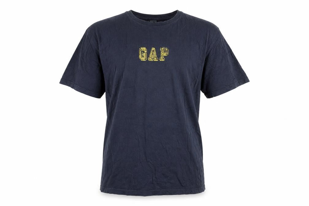 Gap Men’s Blue XL Logo Graphic Cotton Crew Neck T-Shirt