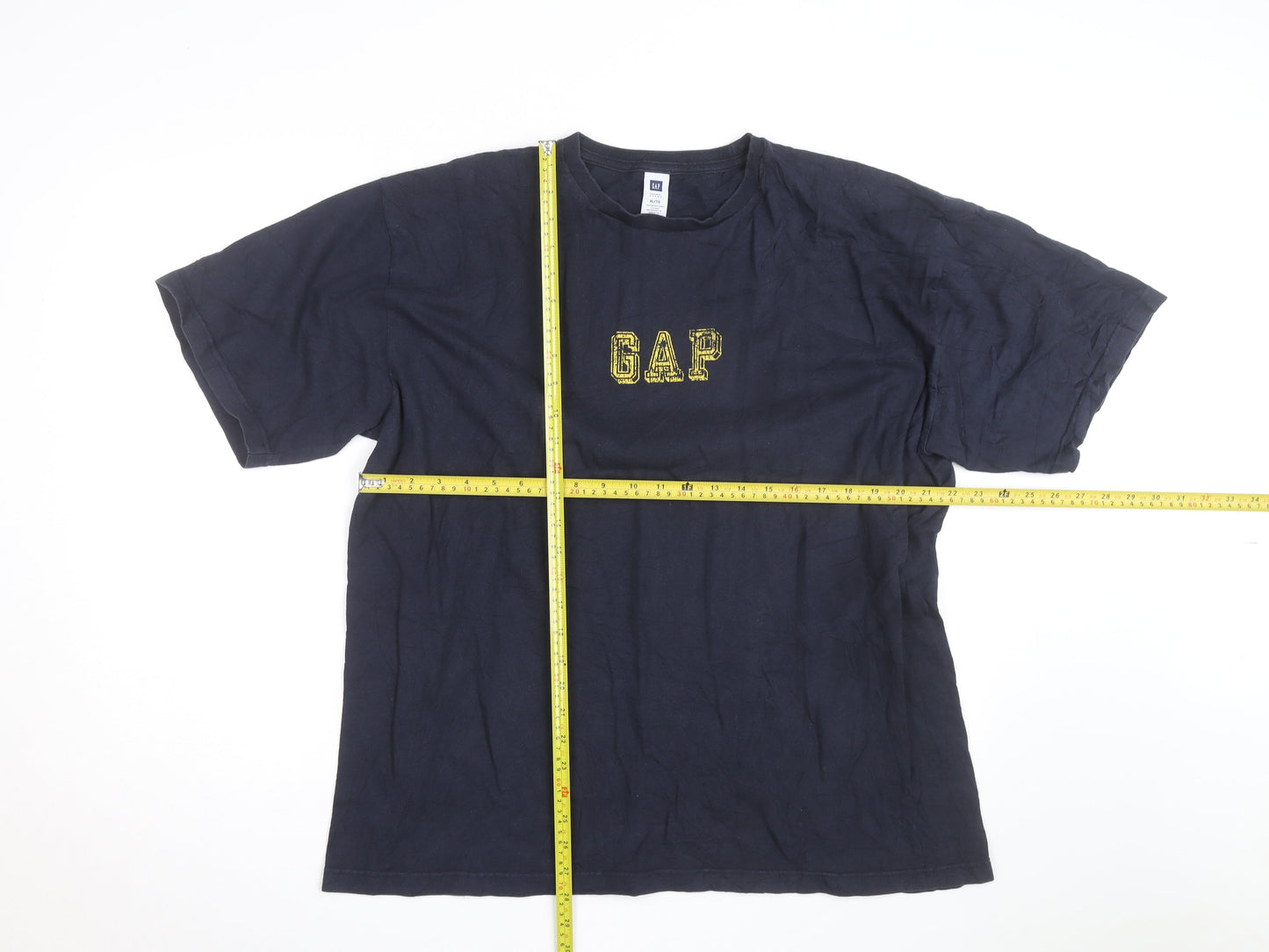 GAP Men’s Blue XL Logo Graphic Cotton Crew Neck T-Shirt