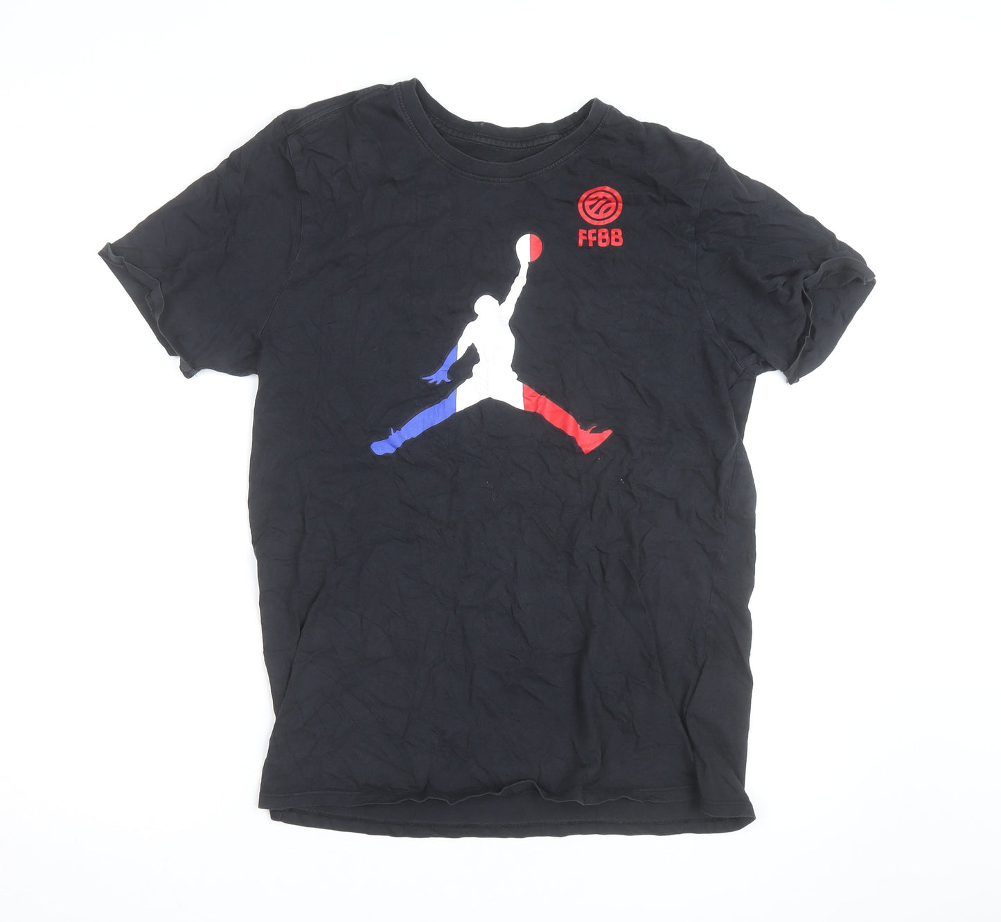 Nike Men's Black FFBB Jumpman Graphic T-Shirt Size L