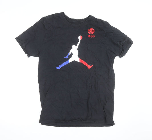 Nike Men's Black FFBB Jumpman Graphic T-Shirt Size L