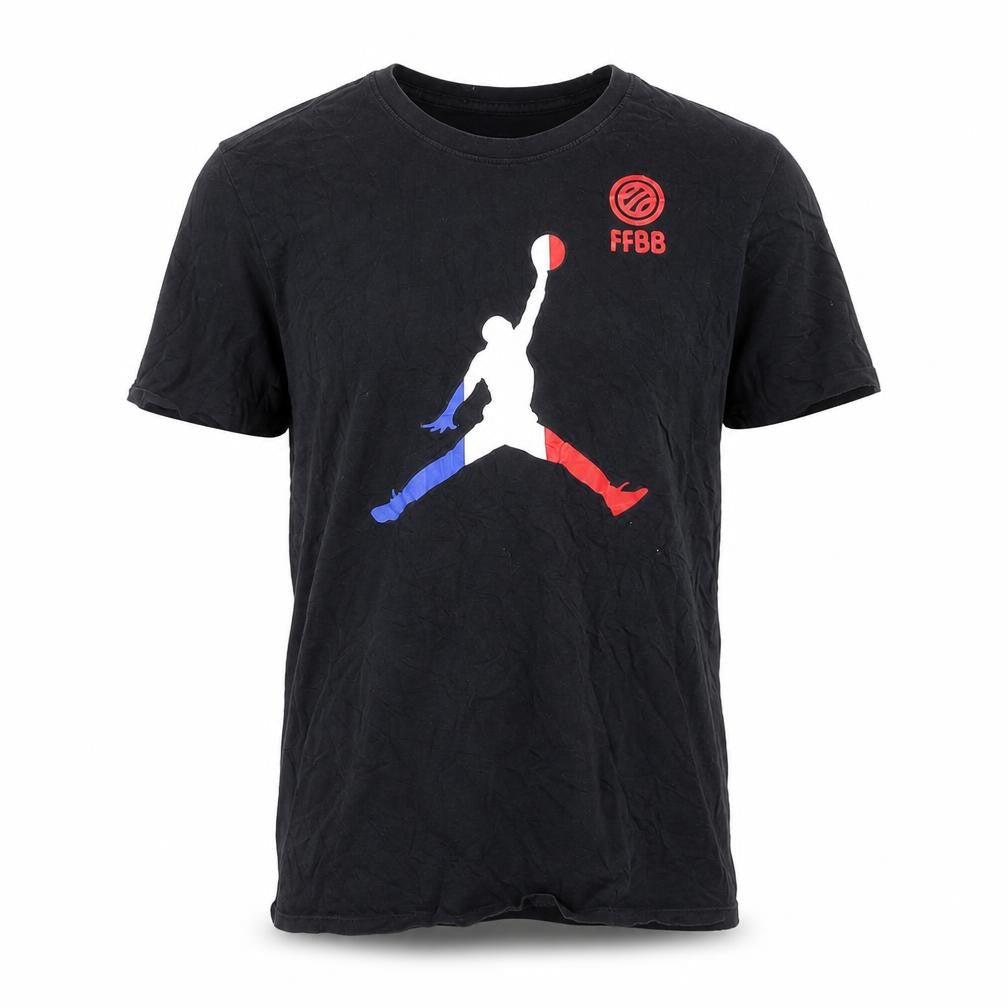 Nike Men's Black FFBB Jumpman Graphic T-Shirt Size L