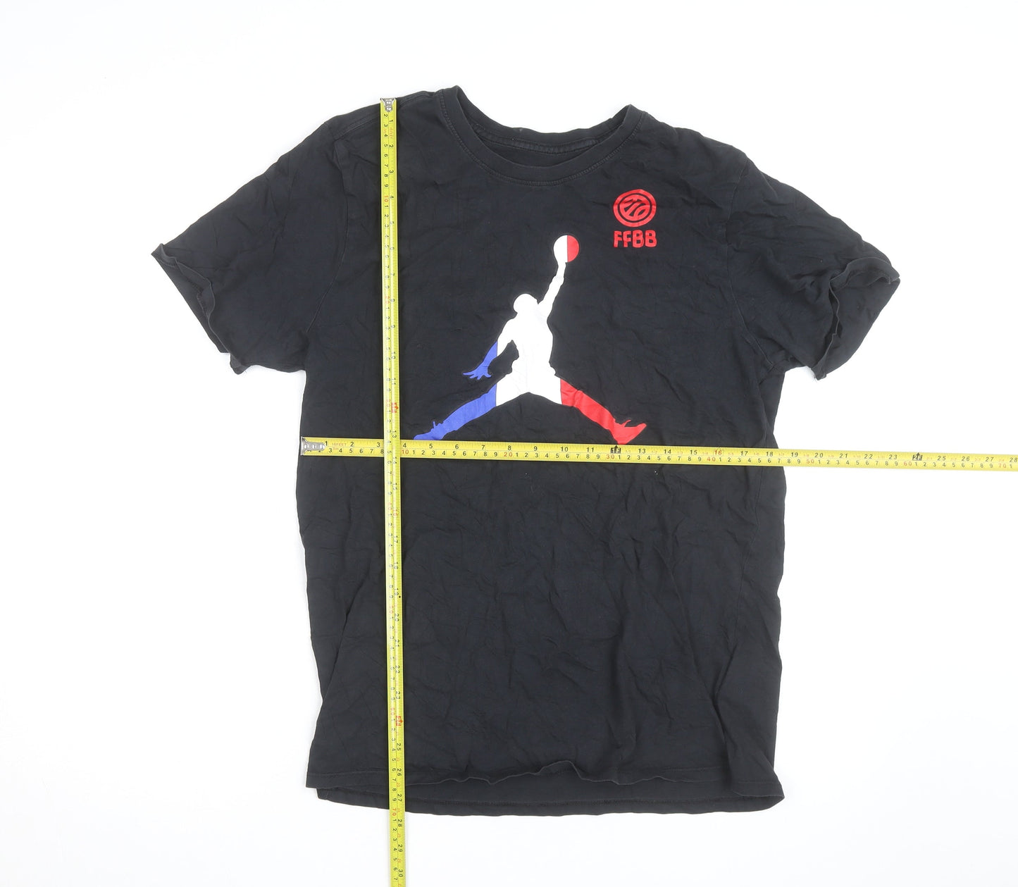 Nike Men's Black FFBB Jumpman Graphic T-Shirt Size L