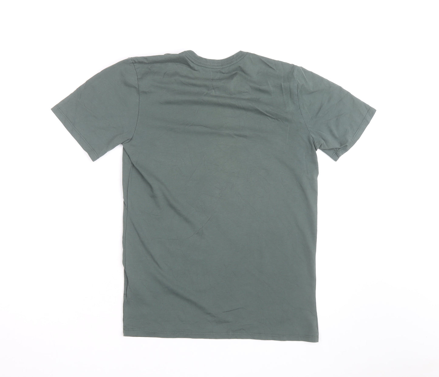 Nike Men's Green Dri-FIT Athletic Cut Short Sleeve Sports T-Shirt S