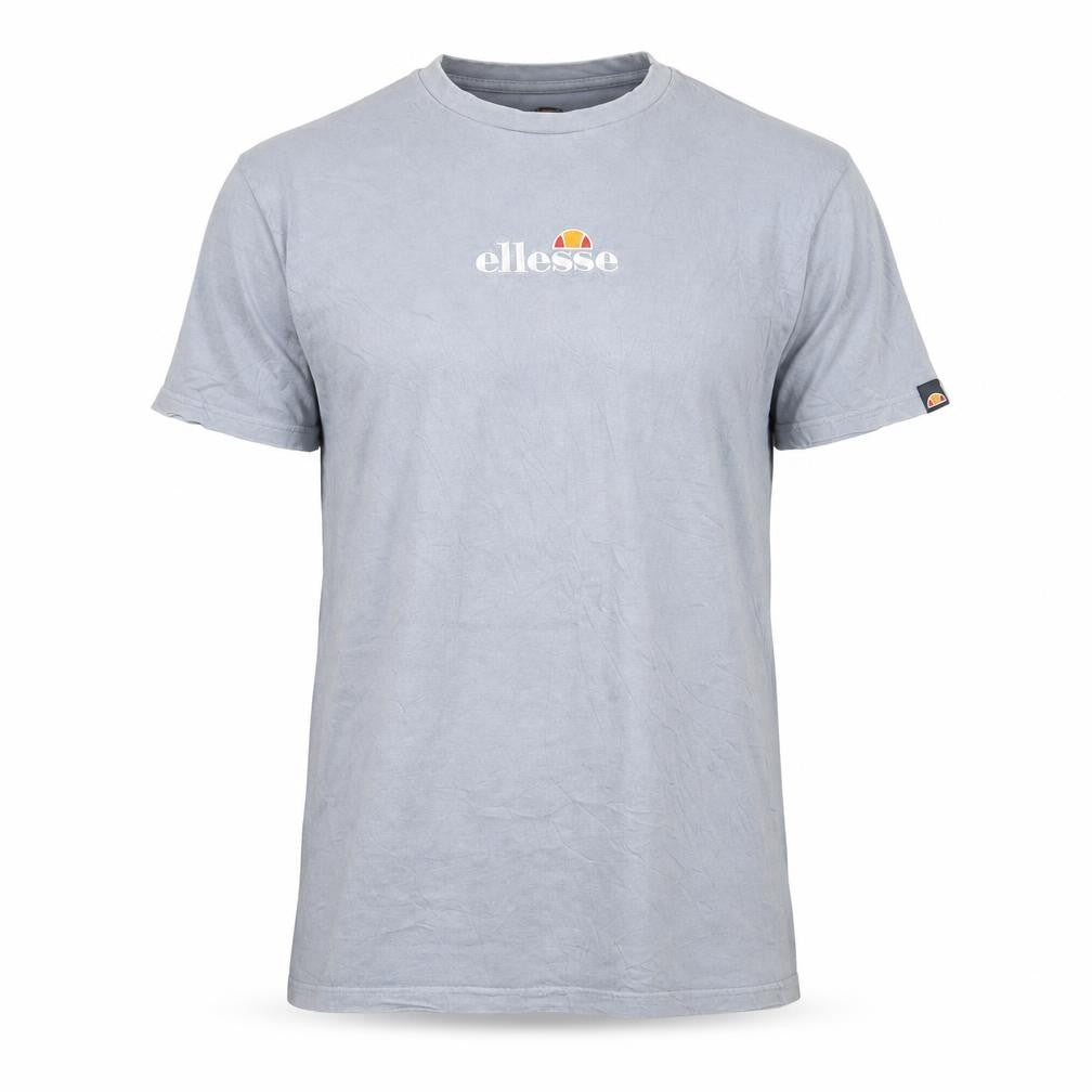 Ellesse Men’s Grey Cotton Crew Neck Logo Short Sleeve T-Shirt Size S