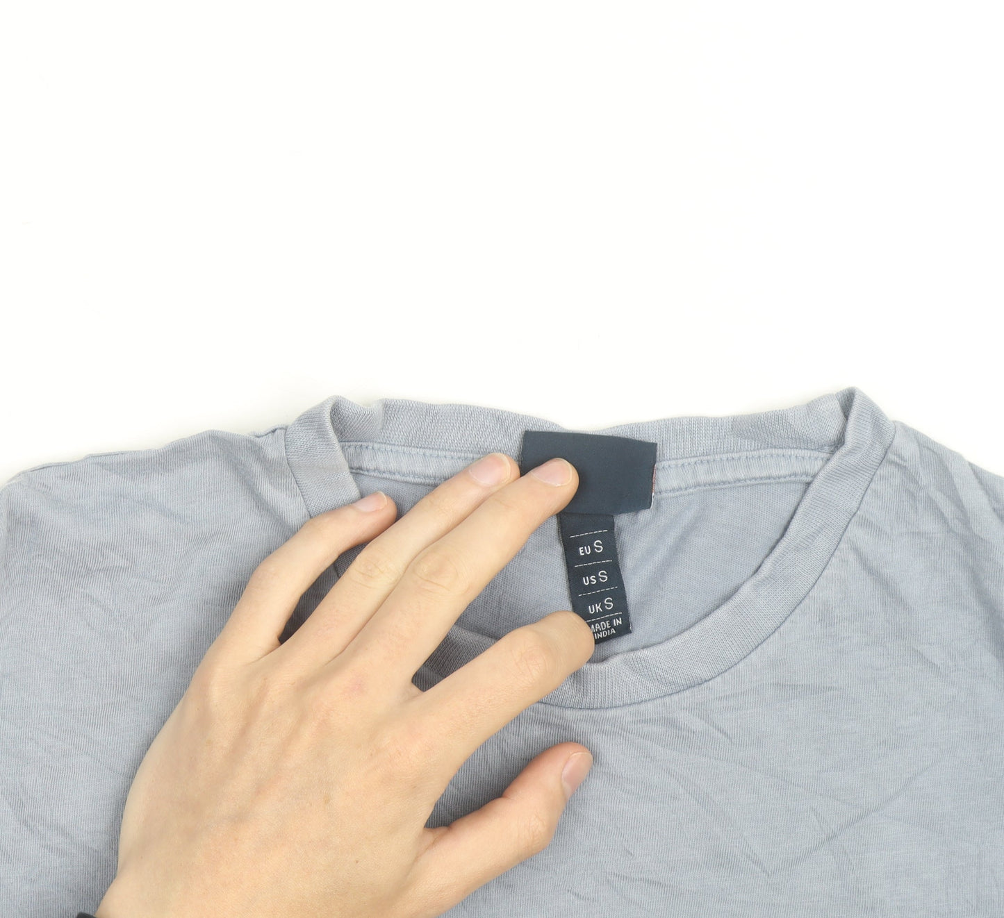 Ellesse Men’s Grey Cotton Crew Neck Logo Short Sleeve T-Shirt Size S