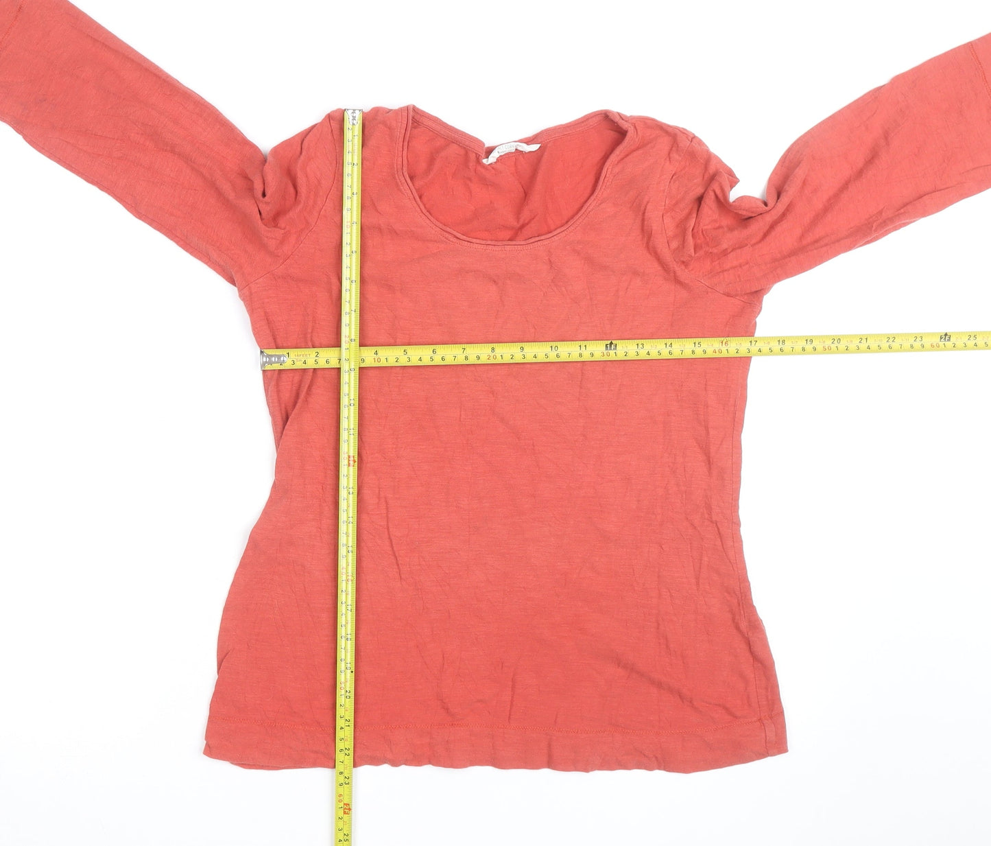 Seasalt Cornwall Women's Red Long Sleeve Cotton T-Shirt Size L