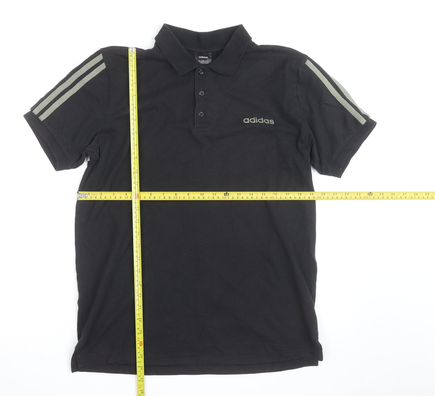 Adidas Men's Black Polo Shirt M Regular Fit Sports Cotton Top