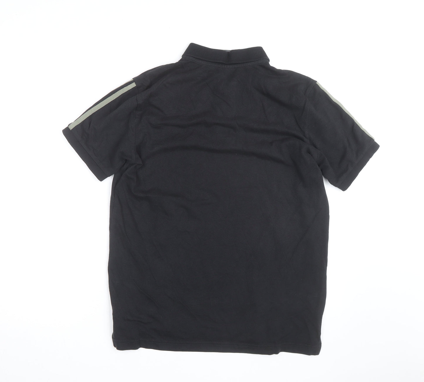 Adidas Men's Black Polo Shirt M Regular Fit Sports Cotton Top