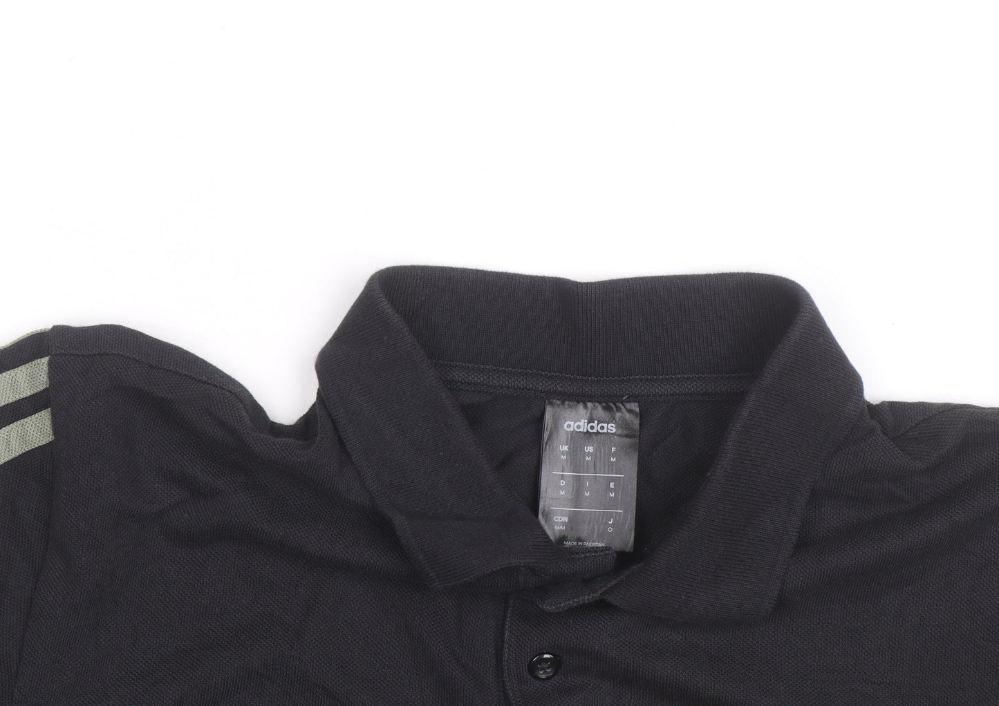 Adidas Men's Black Polo Shirt M Regular Fit Sports Cotton Top