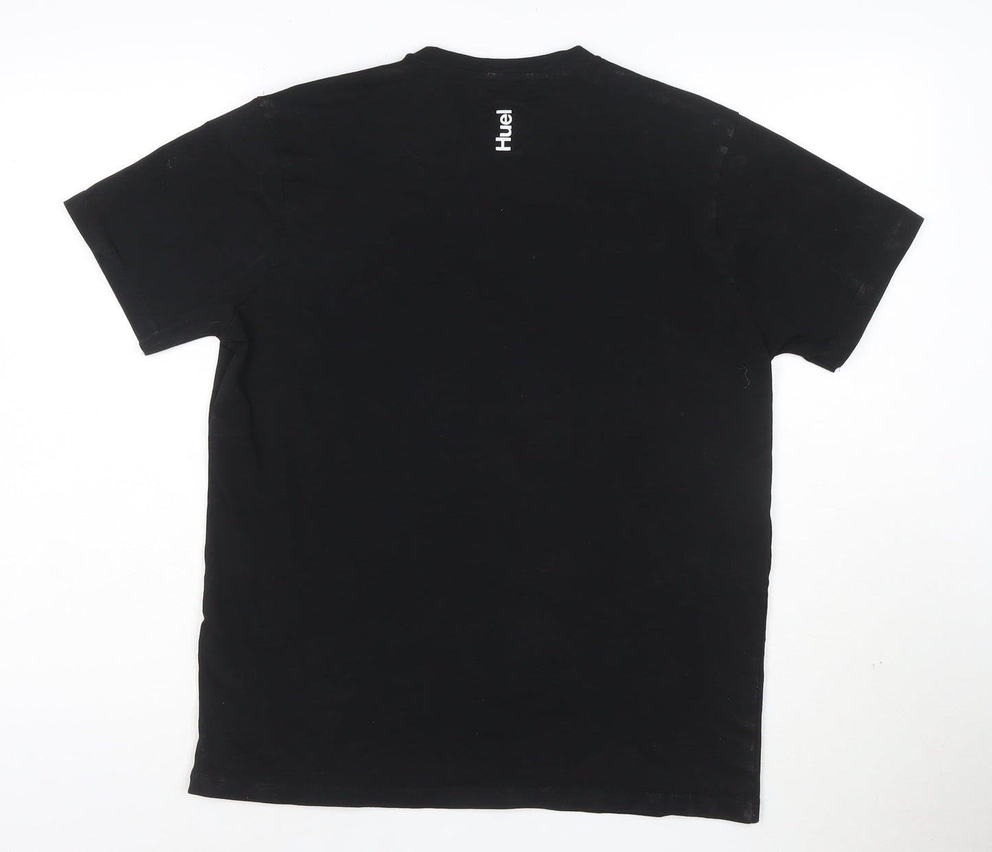 Huel Unisex Black Cotton Crew Neck Short Sleeve T-Shirt M