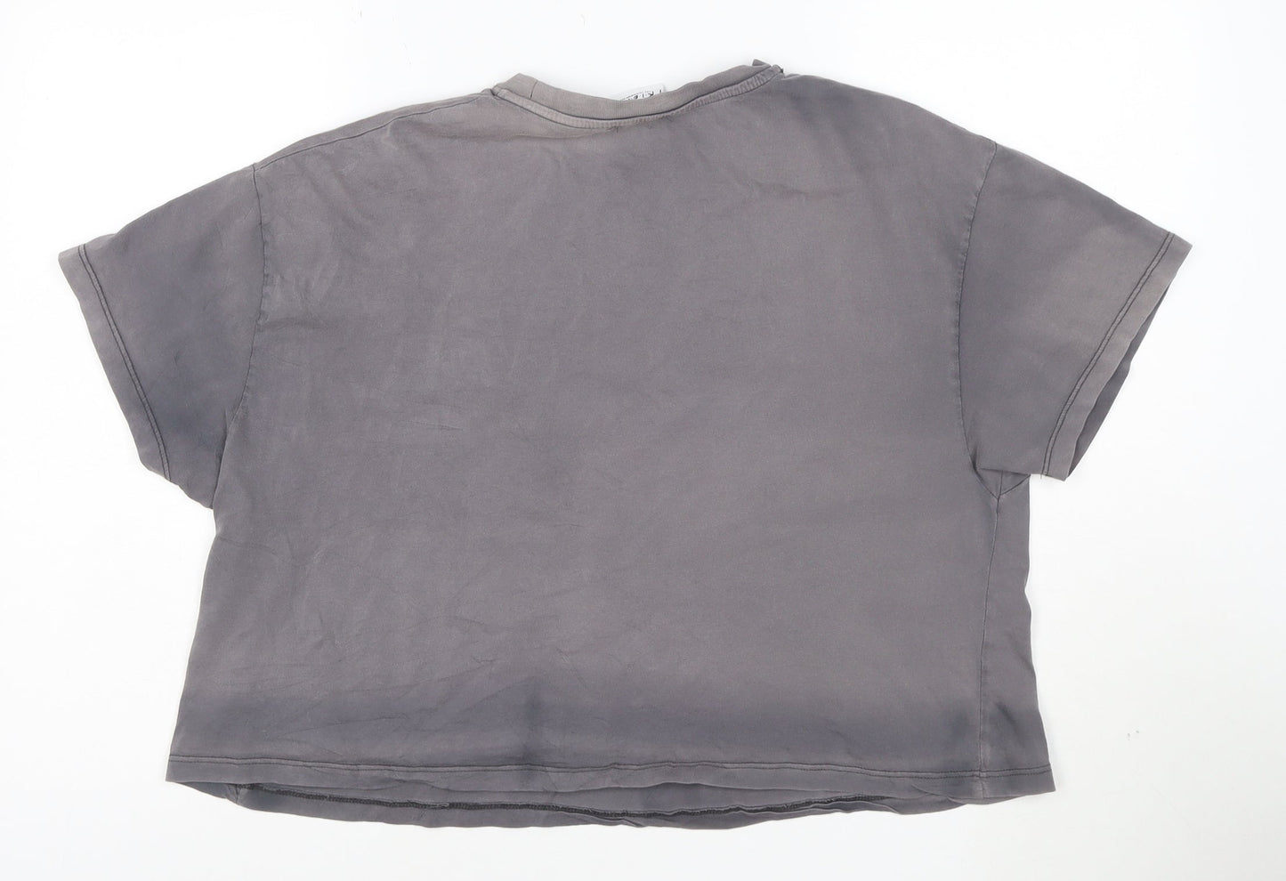George Women’s Grey Friends Cropped T-Shirt Size 10 Short Sleeve