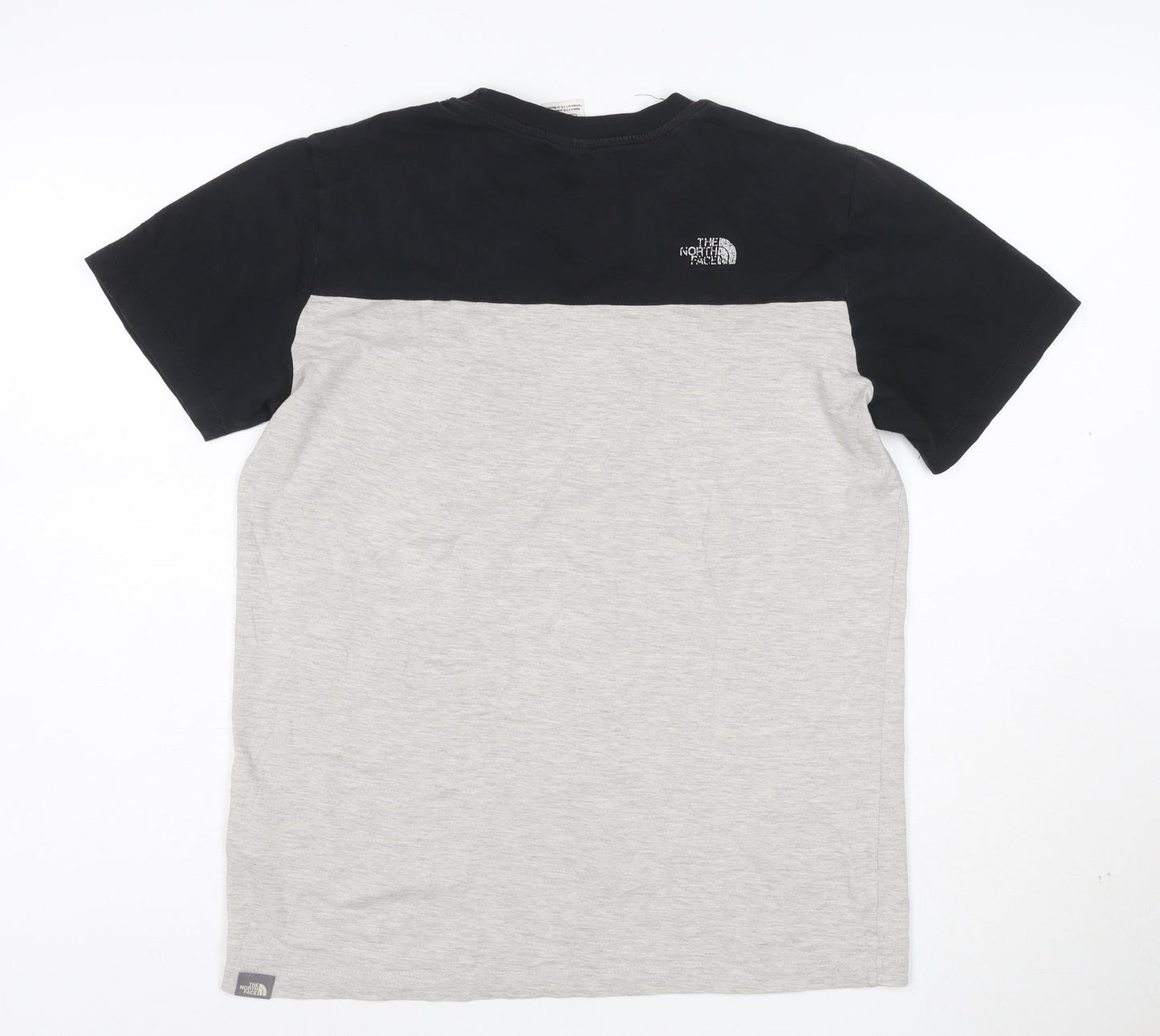 The North Face Boys Grey & Black XL Short Sleeve Logo T-Shirt