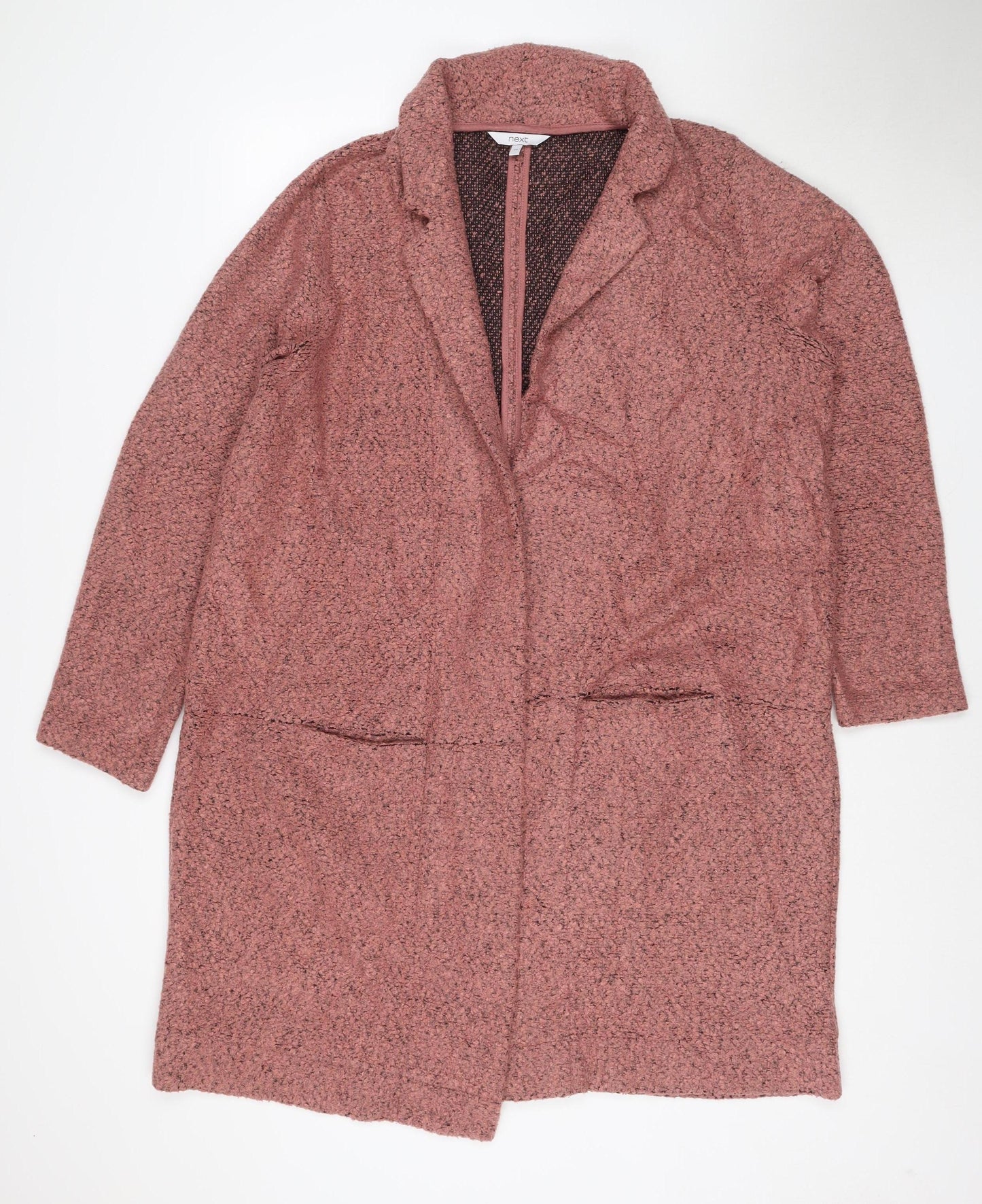 Next Women’s Pink Knit Coatigan Size 20 Regular Mid-Length