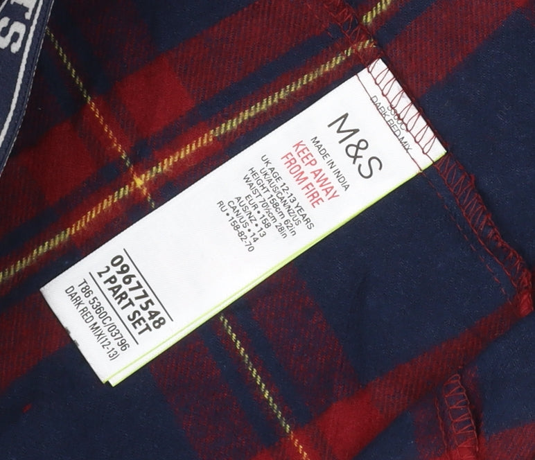 Marks and Spencer Boys Harry Potter Multicoloured Check Pyjama Pants 2-3 Years