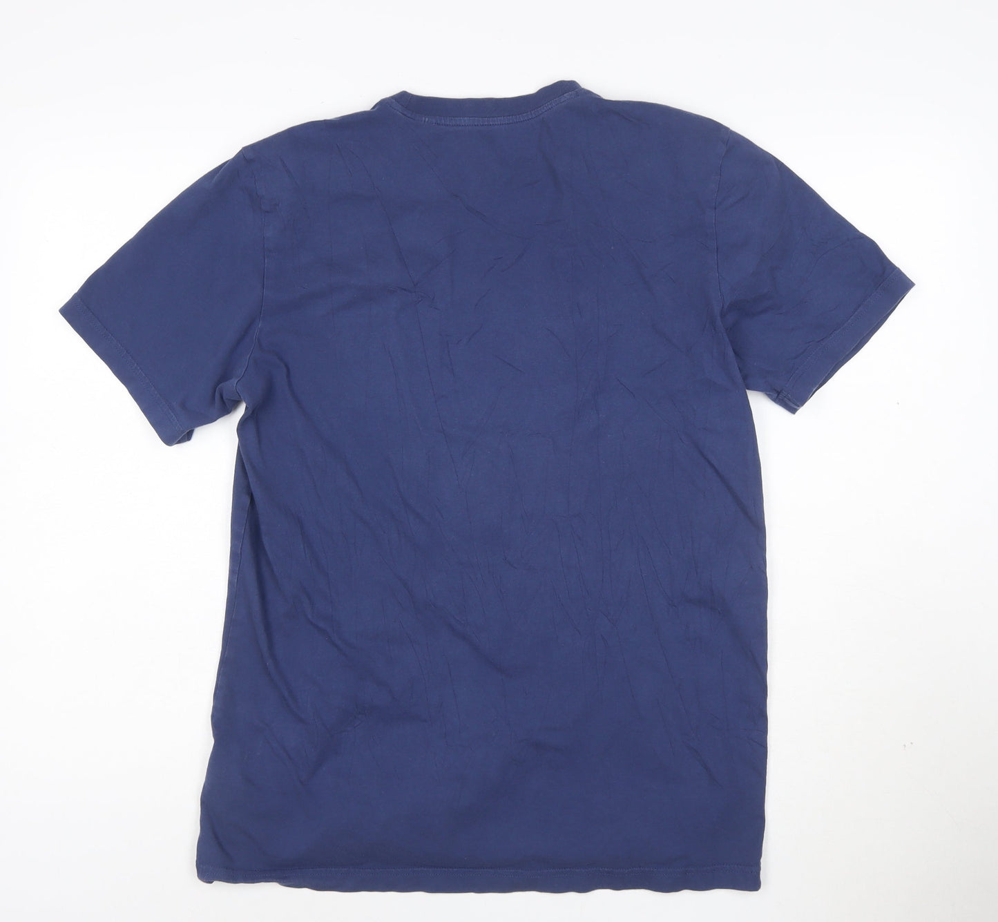 Adidas Men's Blue London Graphic Short Sleeve Cotton T-Shirt M