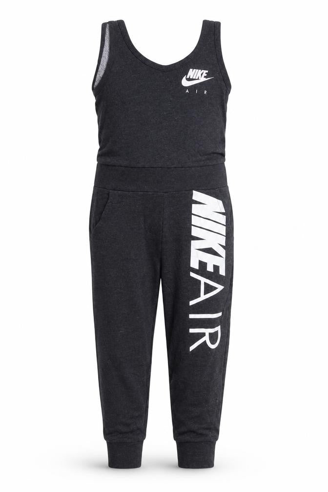 Nike Girls Black Air Sleeveless Jersey Jumpsuit 6-8 Years