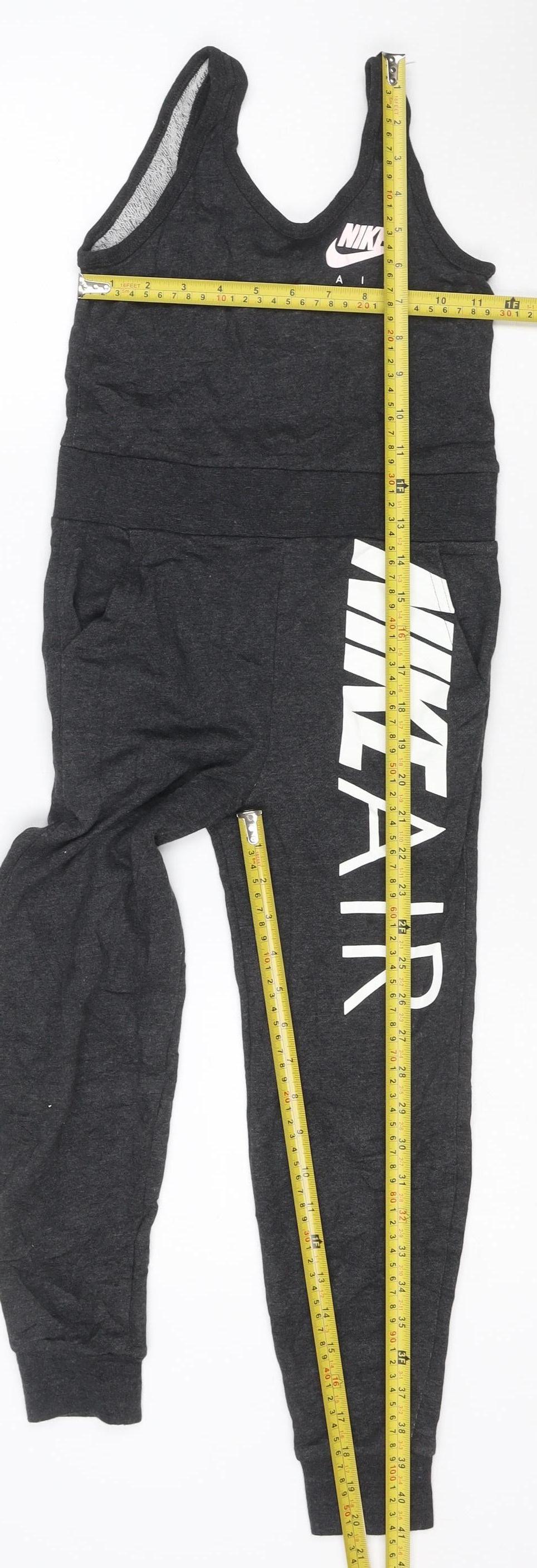 Nike Girls Black Air Sleeveless Jersey Jumpsuit 6-8 Years