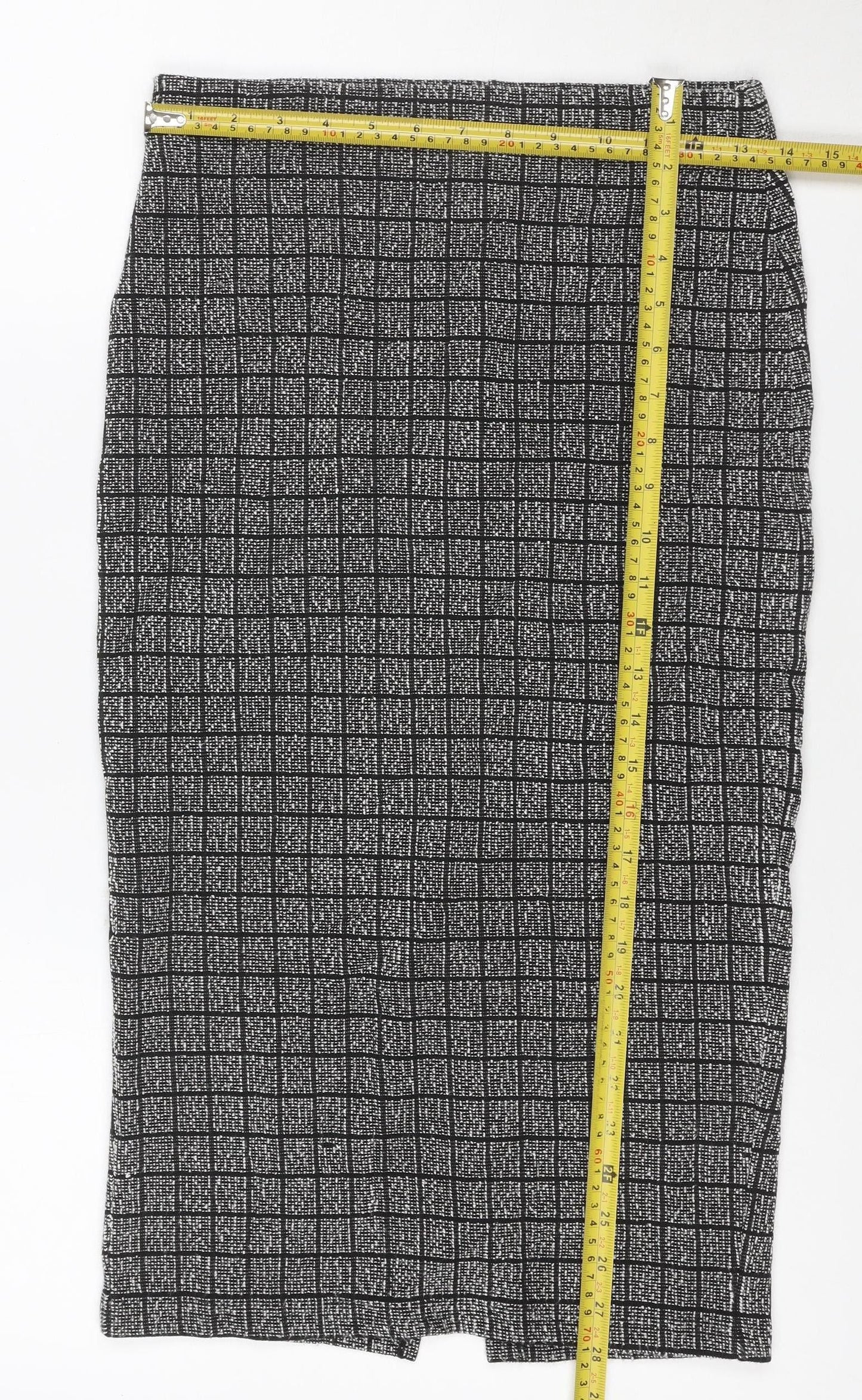 Cara & Co London Women's Black Check Sheath Dress Size 10