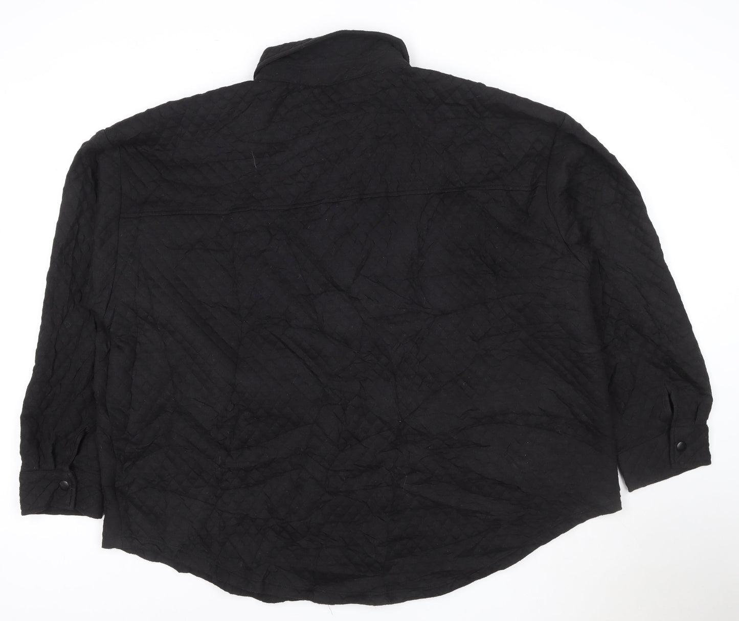 ASOS DESIGN Women’s Black Quilted Short Jacket Size 18