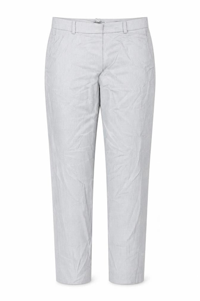 H&M Women’s Grey Check Chino Trousers Size 8 Regular Fit