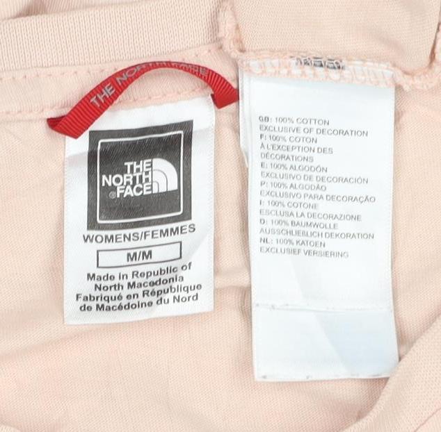 The North Face Womens Beige Cotton Short Sleeve T-Shirt M