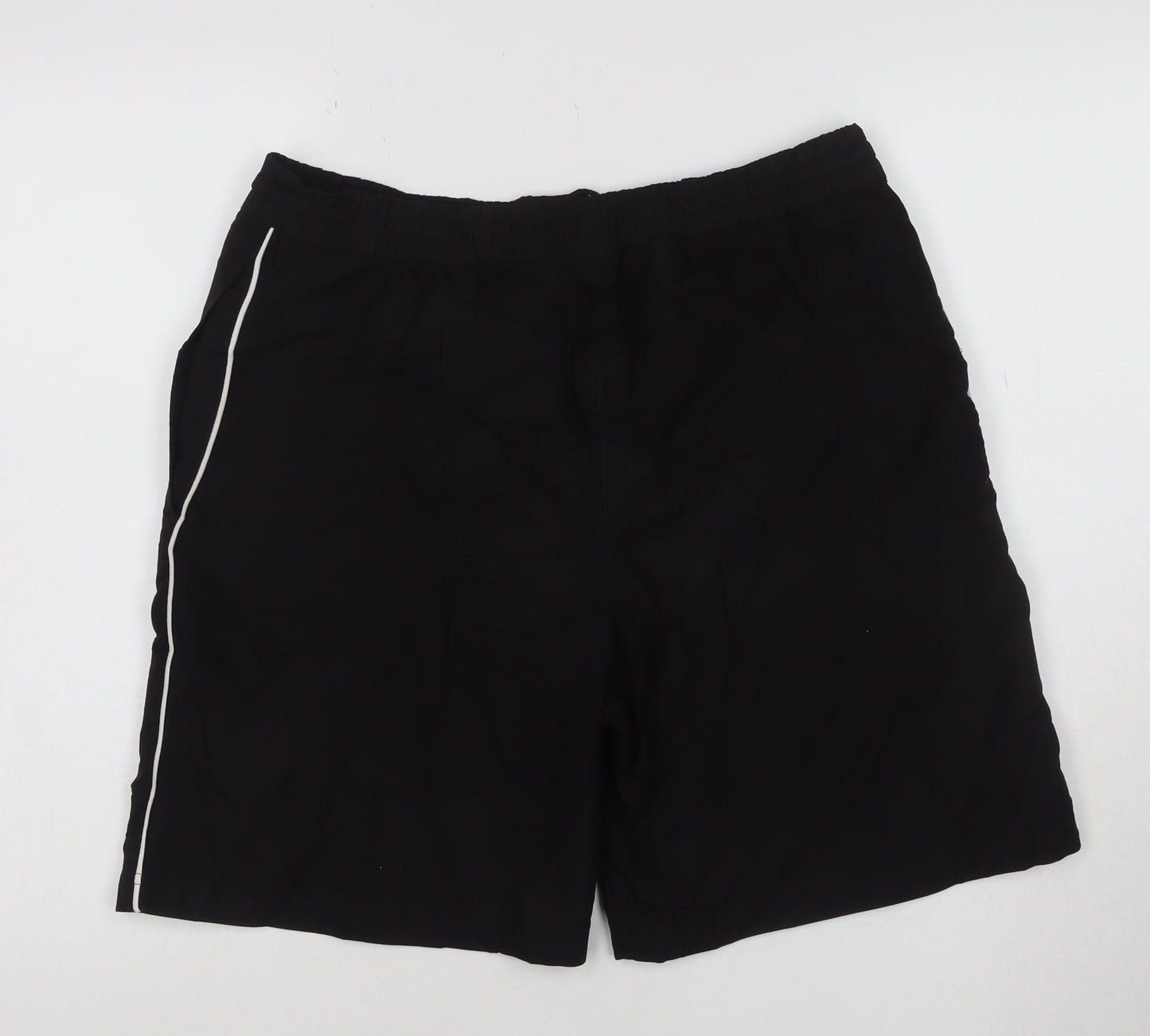 Diadora Men's Black Athletic Polyester Shorts Size M