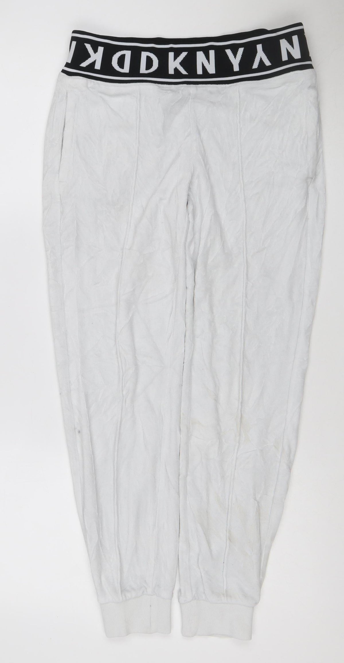 DKNY Sport Womens White Jogger Sweatpants Size S Cotton Blend