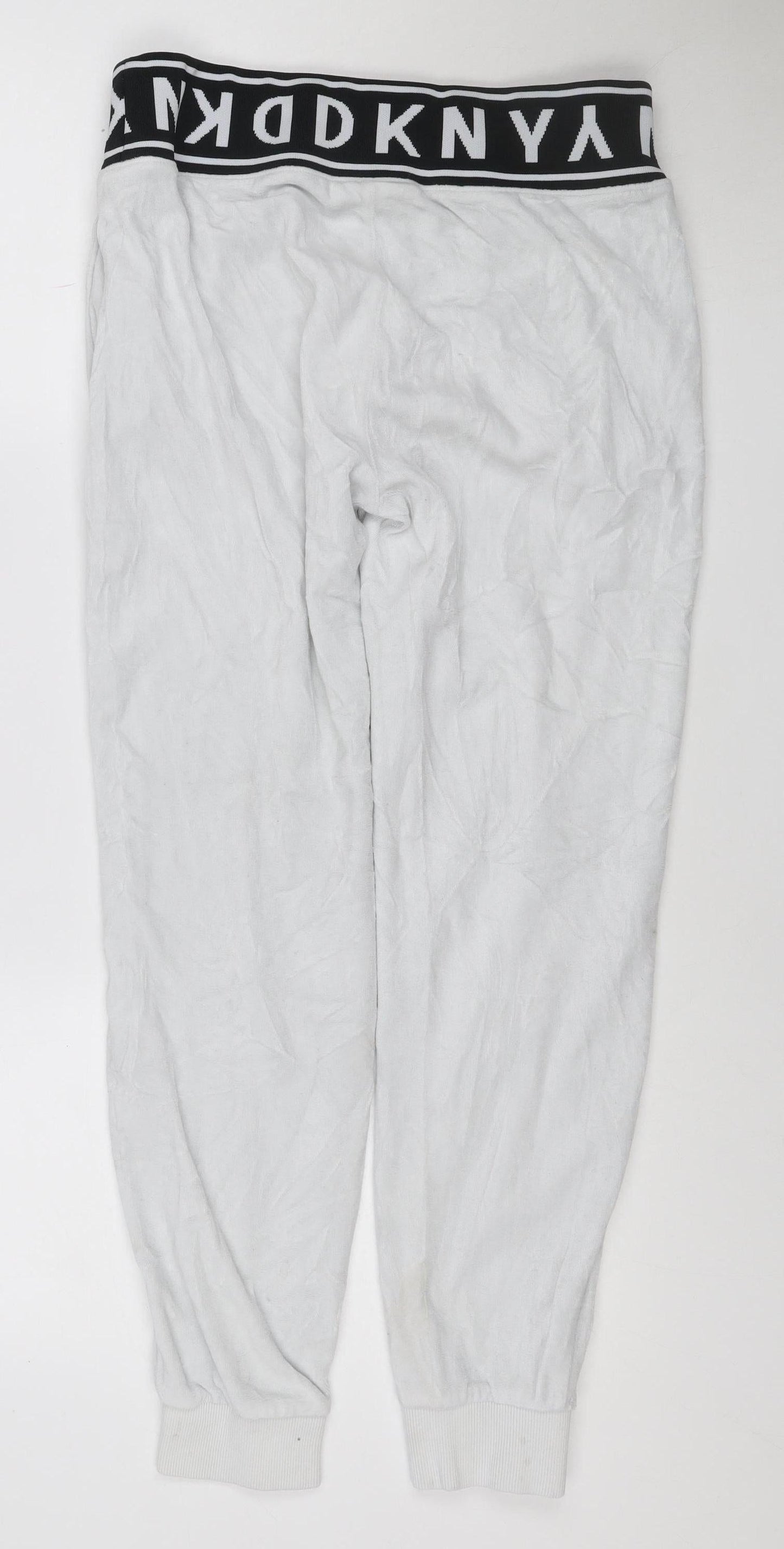 DKNY Sport Womens White Jogger Sweatpants Size S Cotton Blend