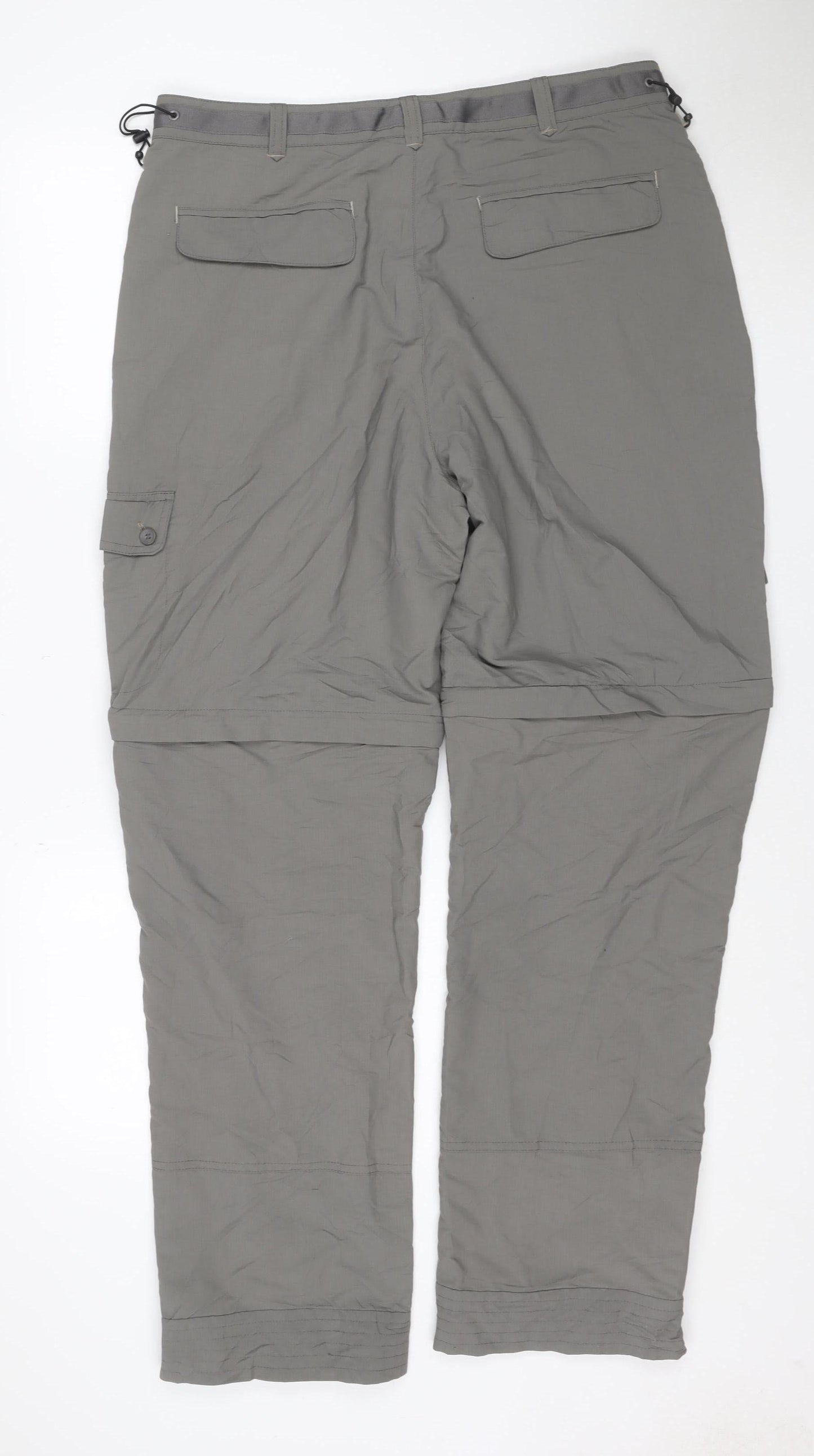 Peter Storm Men's Grey Cargo Trousers 34R Nylon Lightweight Outdoor