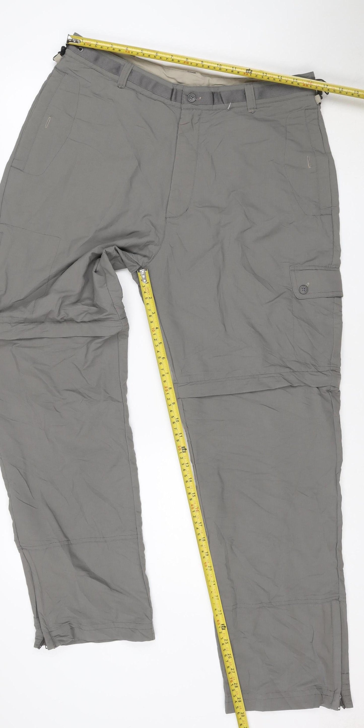 Peter Storm Men's Grey Cargo Trousers 34R Nylon Lightweight Outdoor