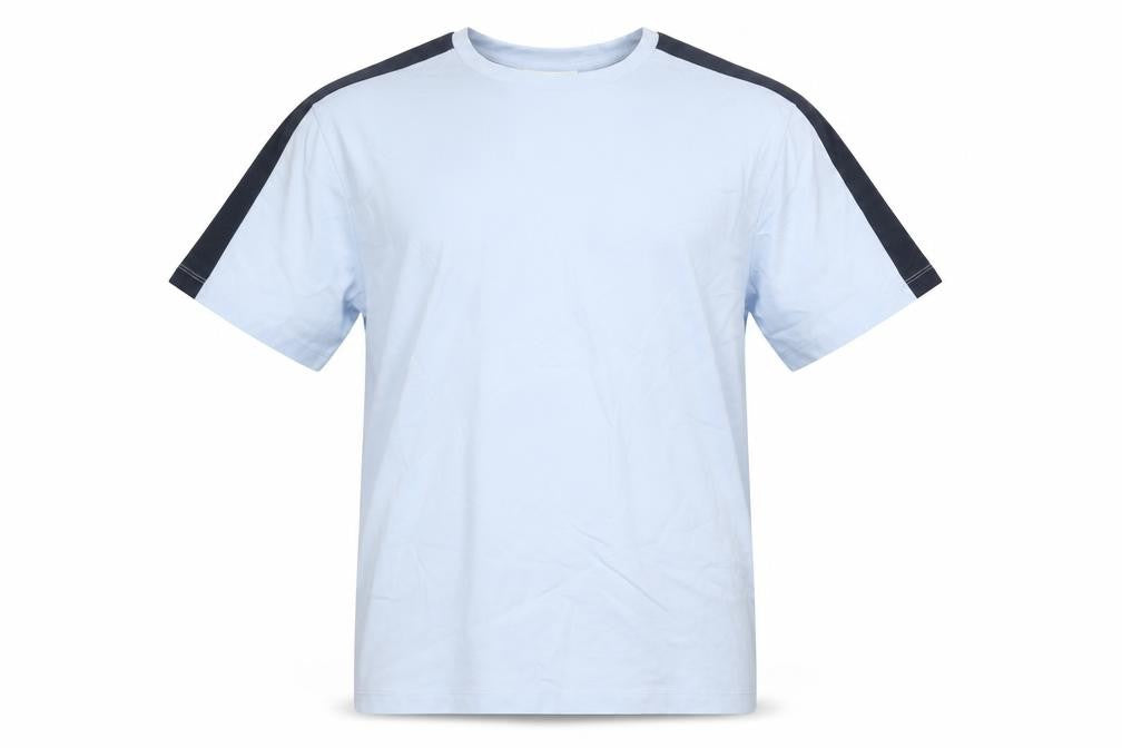 Reiss Men's Light Blue Crew Neck Cotton T-Shirt Size M