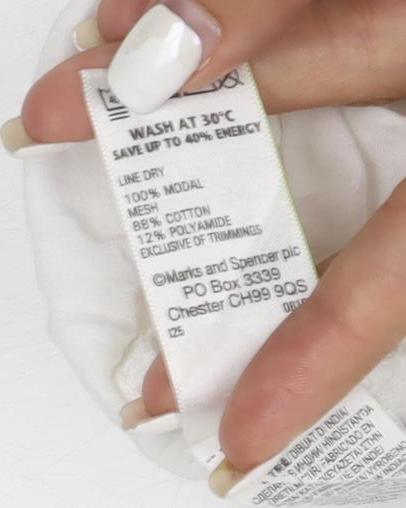Marks and Spencer Women White Embroidered Boho Blouse Size 16