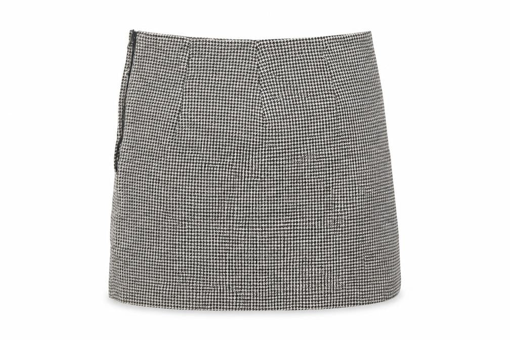 H&M Women’s Black Check Knee Length Pencil Skirt Size 10