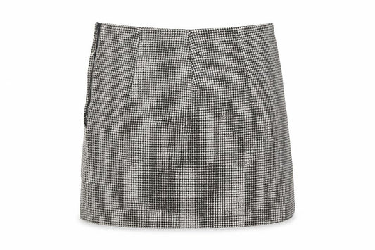 H&M Women’s Black Check Knee Length Pencil Skirt Size 10