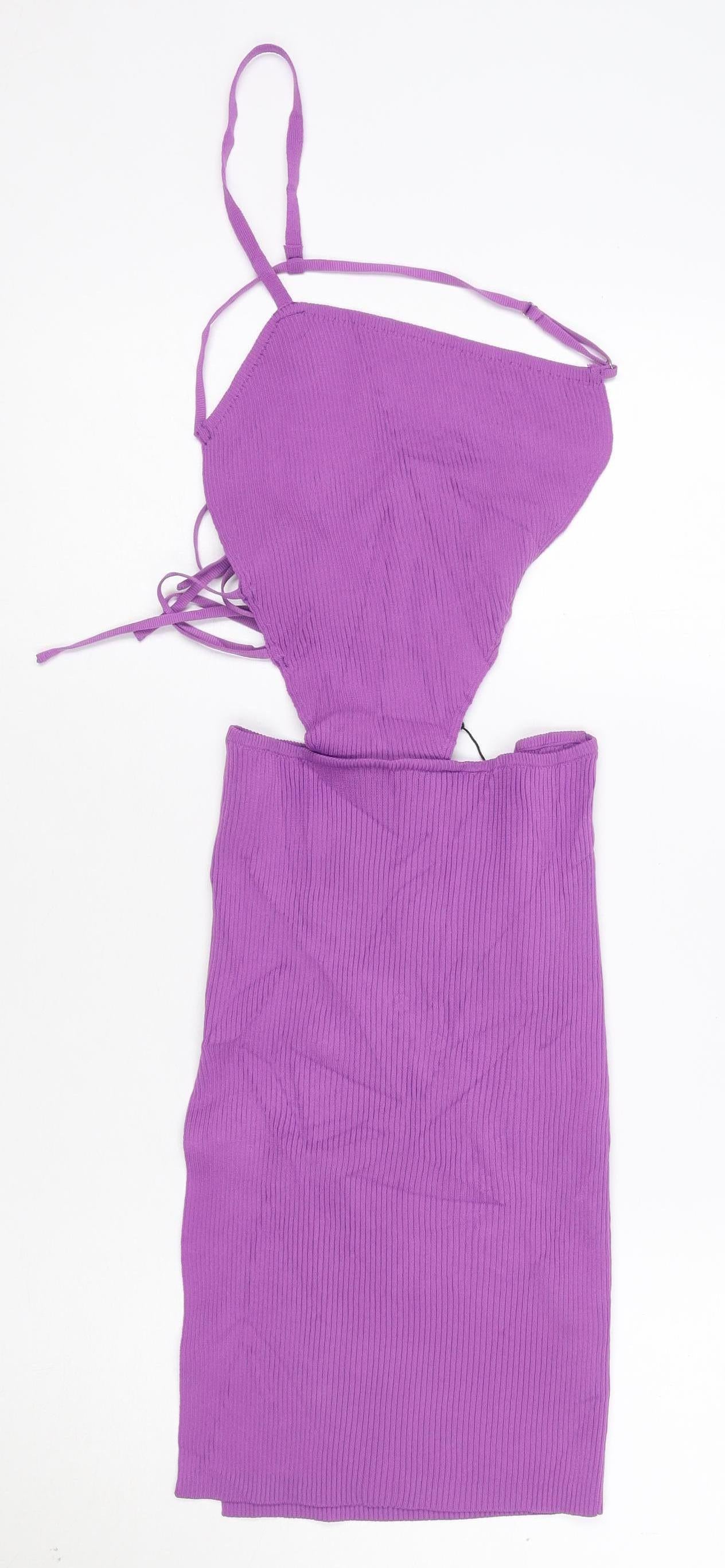 PrettyLittleThing Women’s Purple Bodycon Mini Dress Size S