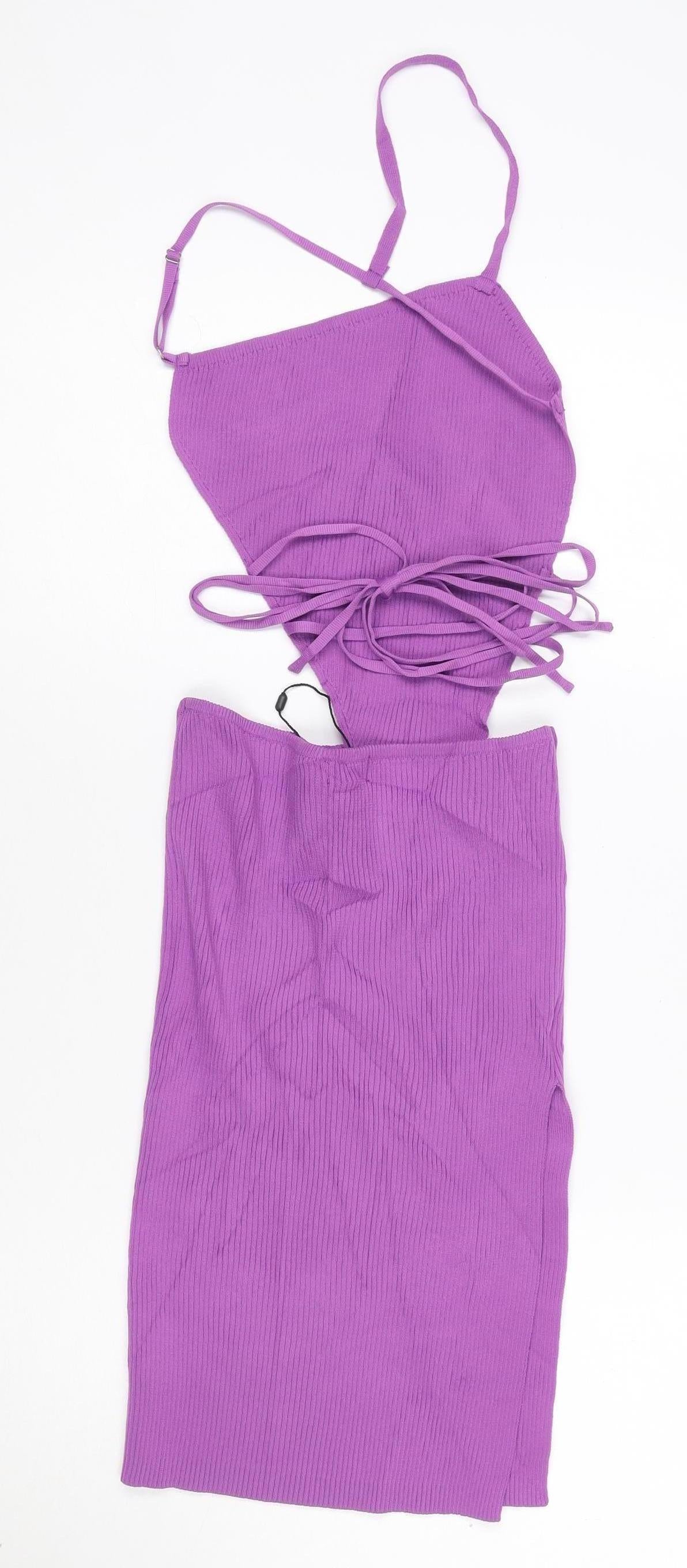 PrettyLittleThing Women’s Purple Bodycon Mini Dress Size S