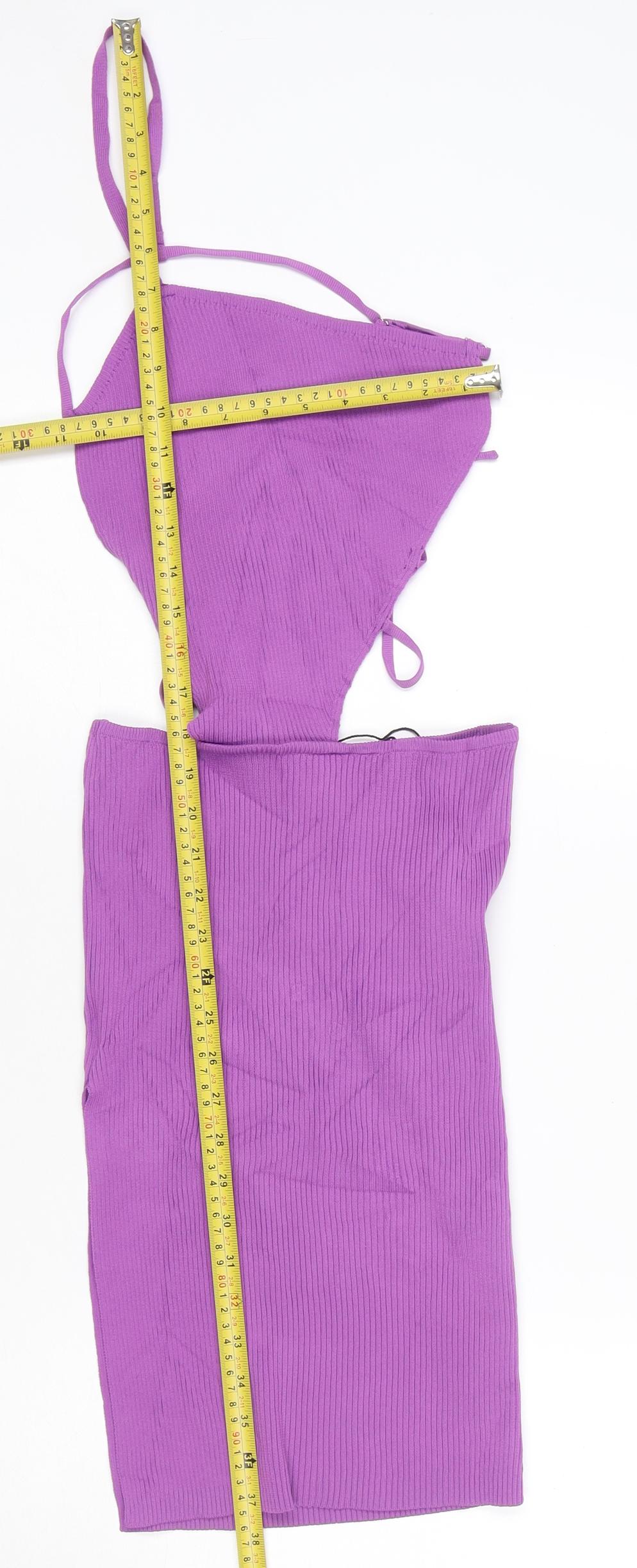 PrettyLittleThing Women’s Purple Bodycon Mini Dress Size S