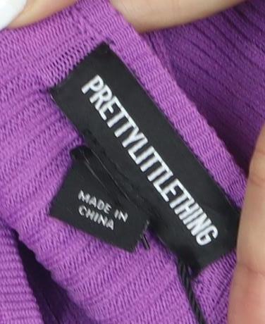 PrettyLittleThing Women’s Purple Bodycon Mini Dress Size S
