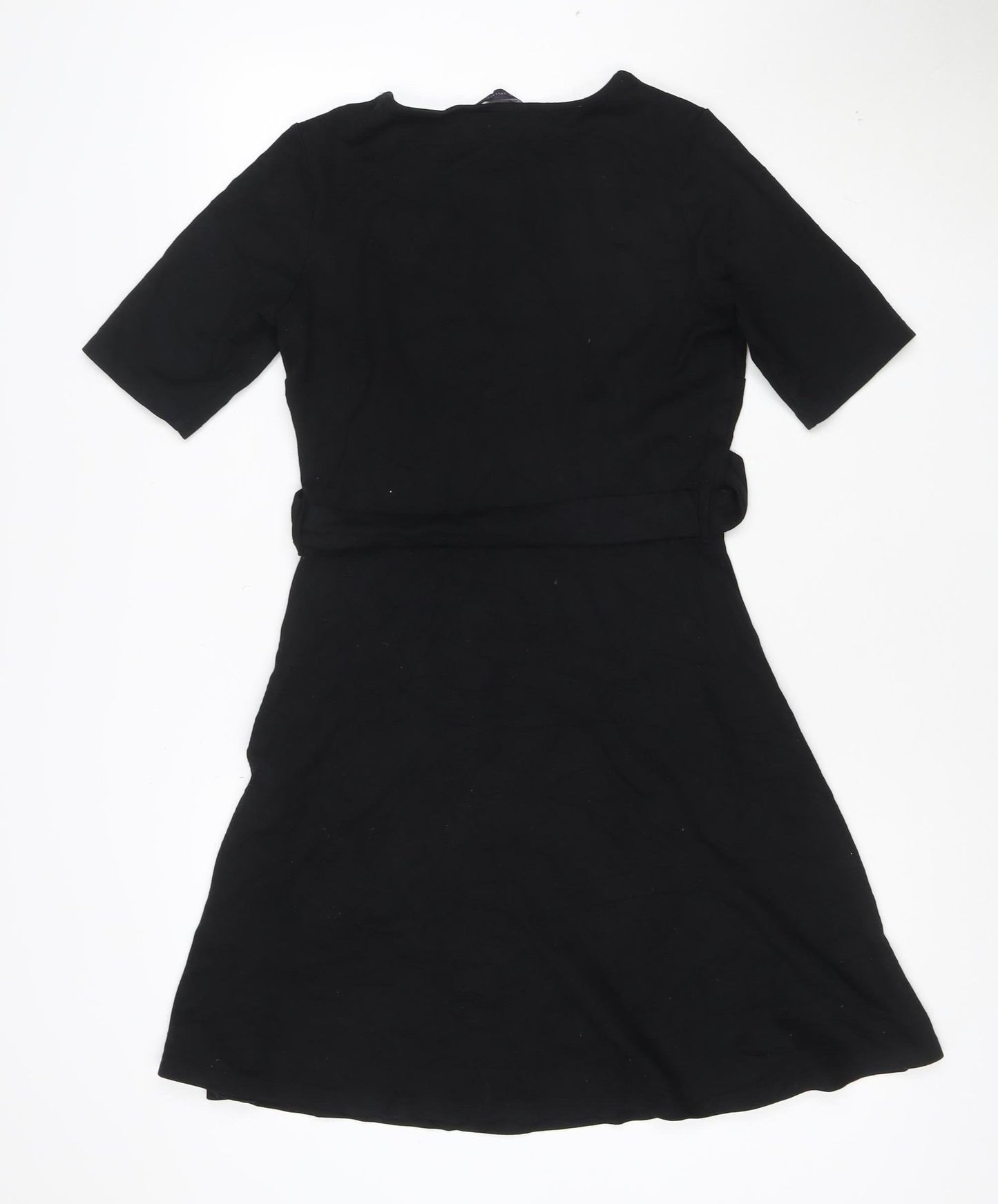 Marks and Spencer Women's Black Fit & Flare Short Dress Size 10