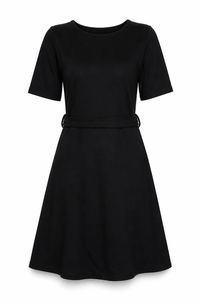 Marks & Spencer Women's Black Fit & Flare Short Dress Size 10