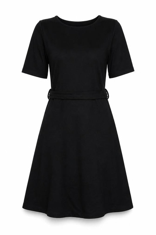 Marks and Spencer Women's Black Fit & Flare Short Dress Size 10