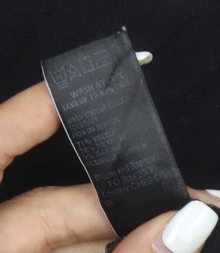 Marks and Spencer Women's Black Fit & Flare Short Dress Size 10