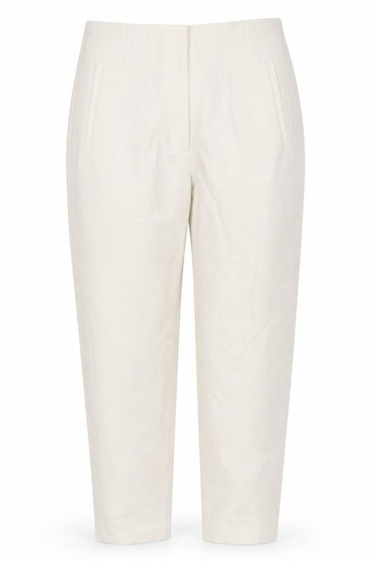 ZARA Women's Beige Straight Leg Trousers M Polyester Blend