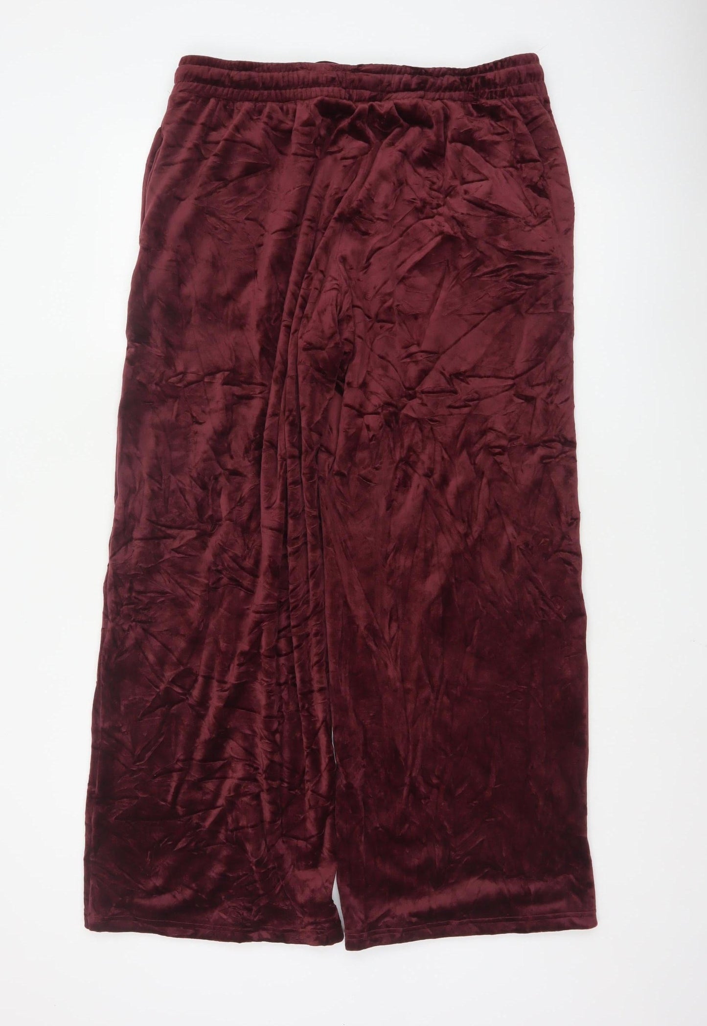 Marks and Spencer Women’s Red Velour Lounge Pants Size 14