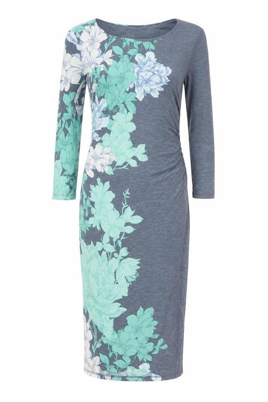 Phase Eight Women’s Blue Floral Bodycon Jersey Dress Size 12