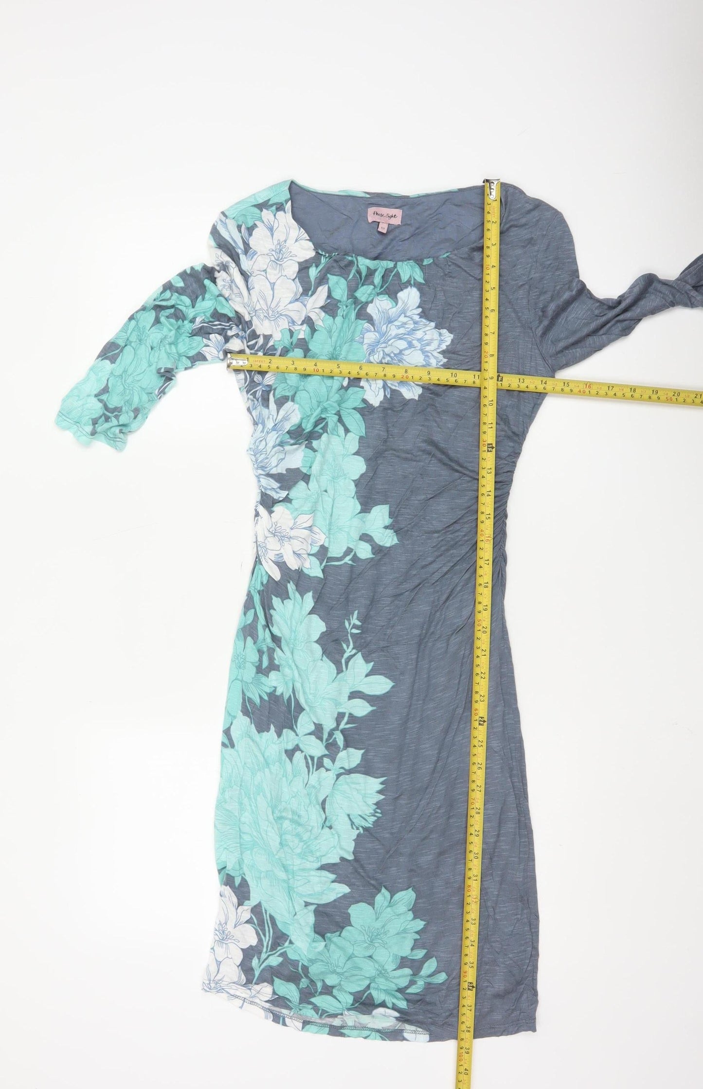 Phase Eight Women’s Blue Floral Bodycon Jersey Dress Size 12