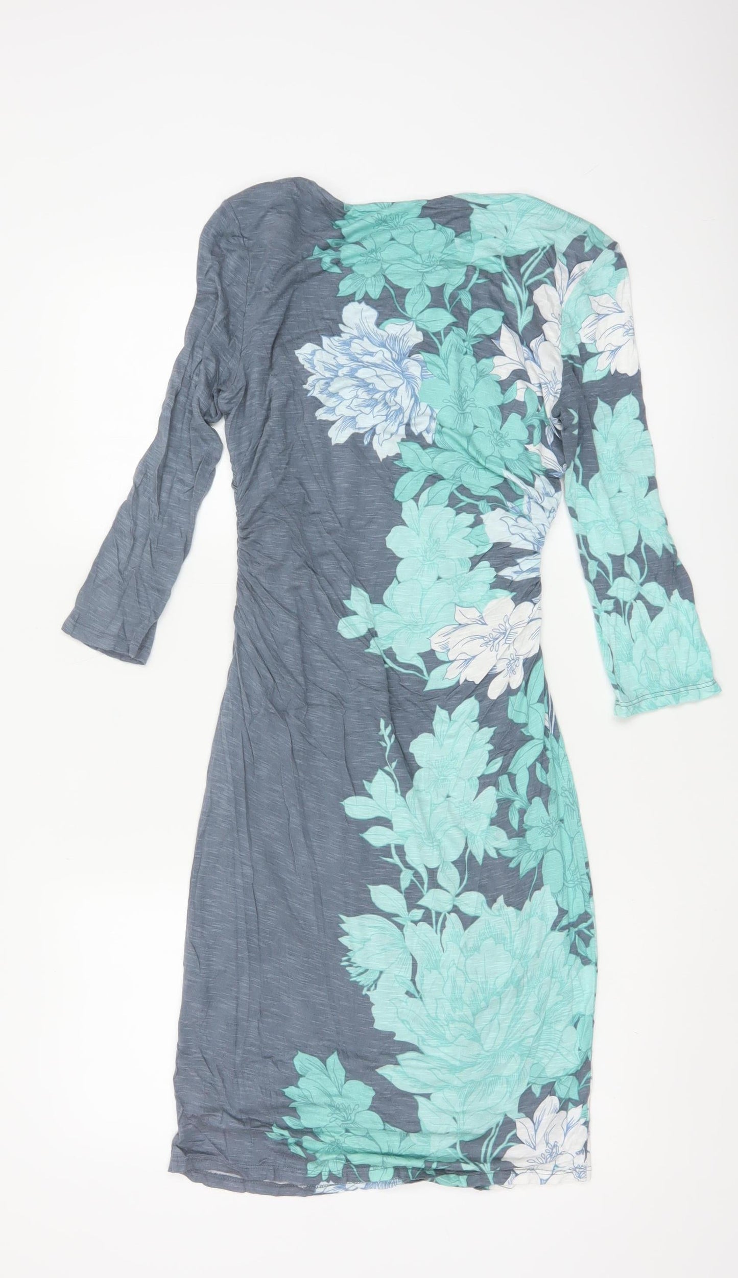 Phase Eight Women’s Blue Floral Bodycon Jersey Dress Size 12