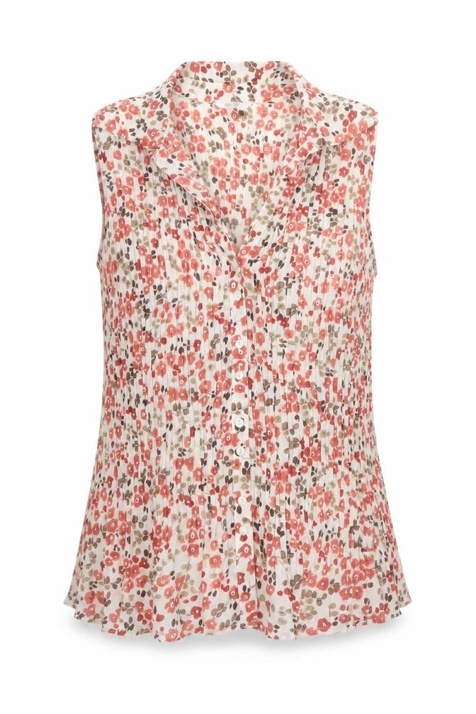 Marks & Spencer Womens Multicoloured Floral Sleeveless Tunic Blouse UK 22